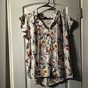 Floral loose fitted top